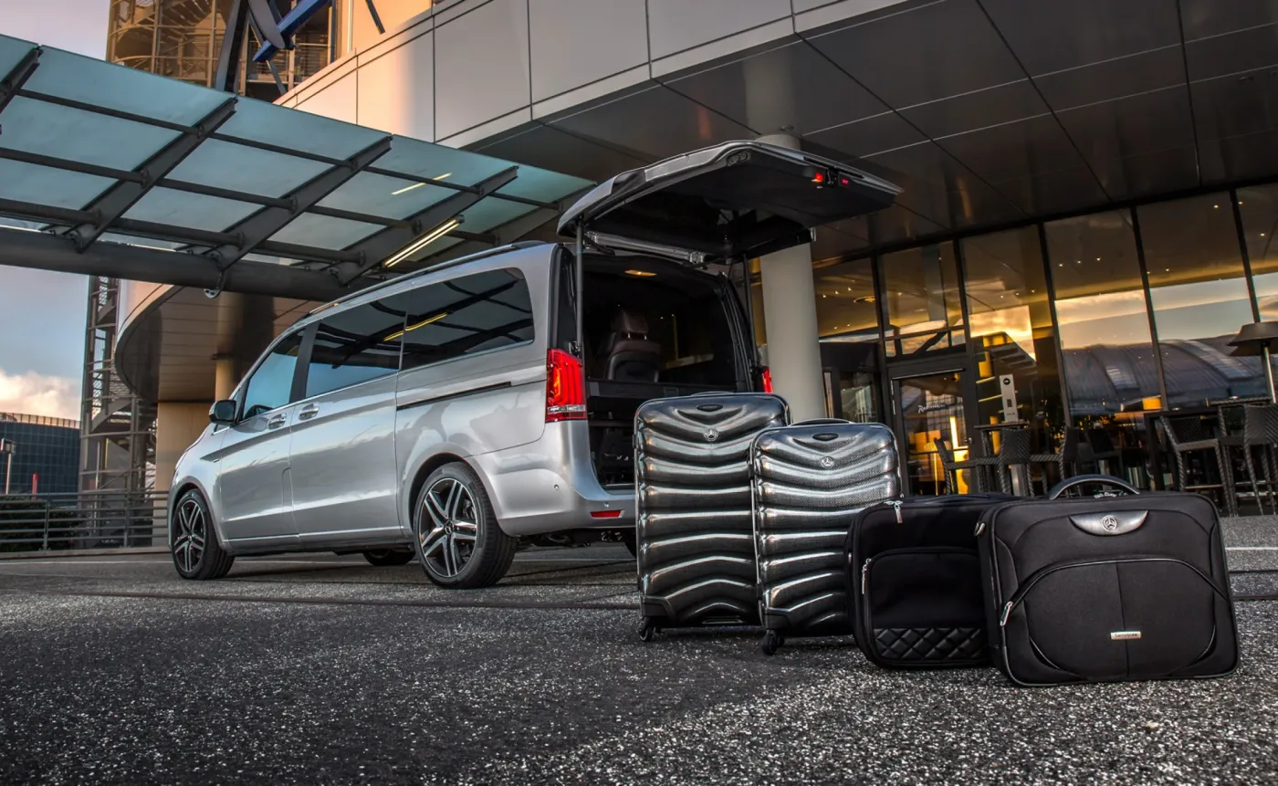 Temporary private aviation chauffeur transportation image
